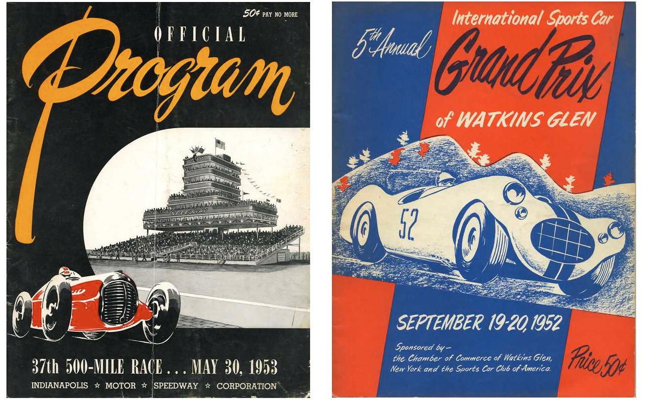 Auto Racing Programs From The
